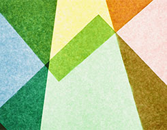 tiled colored triangular shapes