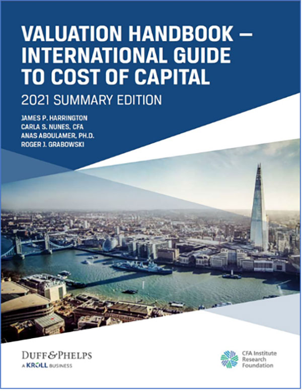 Valuation Handbook International Guide to Cost of Capital 2021 Summary Edition cover